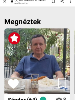 S�ndor, 69 �ves t�rskeres� f�rfi, Kis�jsz�ll�s